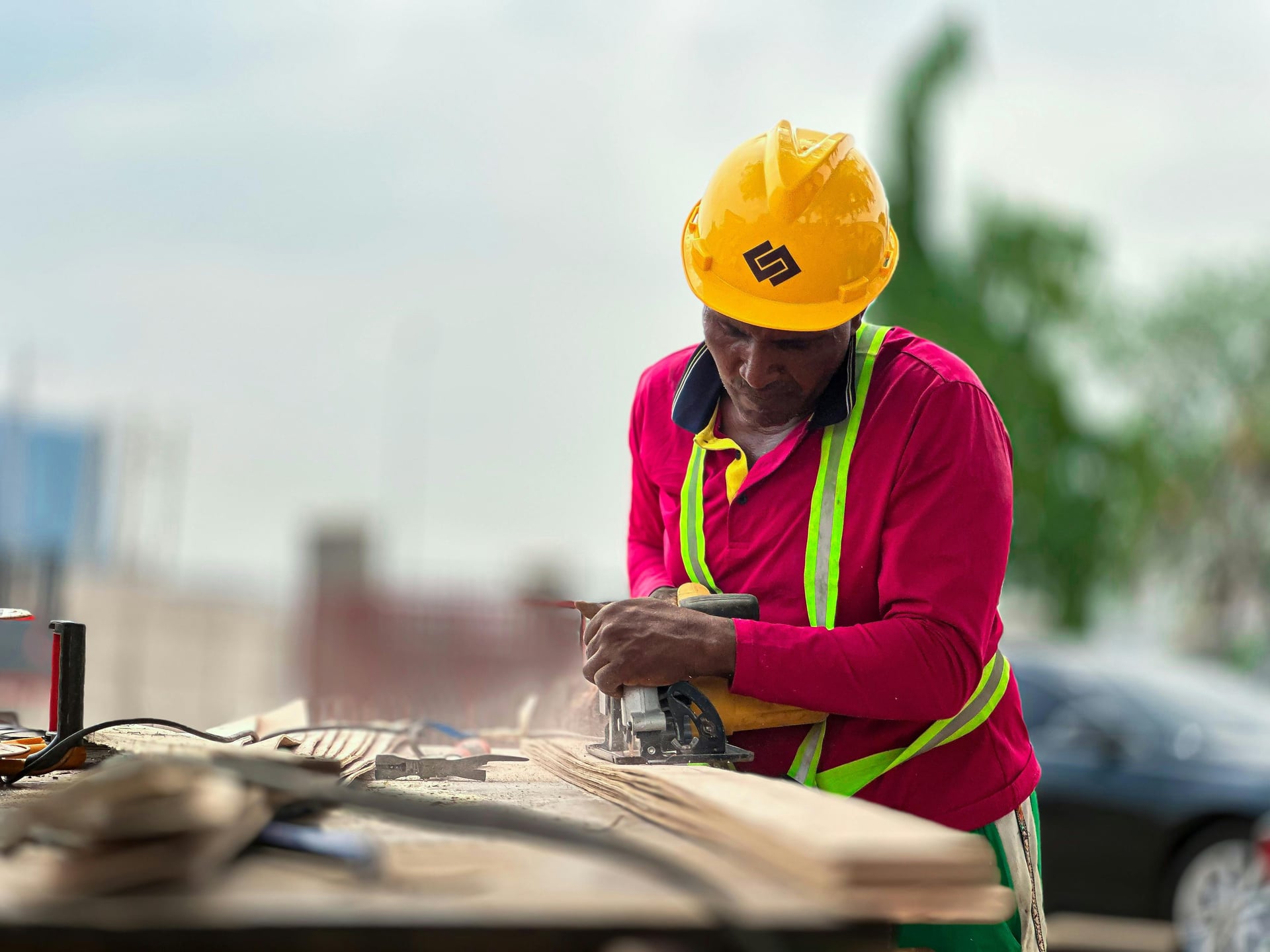 Construction site in Kenya